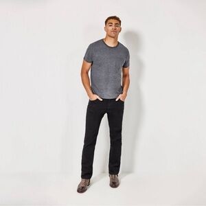 Wrangler Men’s Regular Fit Straight Jeans/ Black Wash 30x32